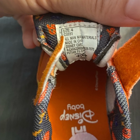 Disney Cars Orange Sneakers - Picture 4 of 5